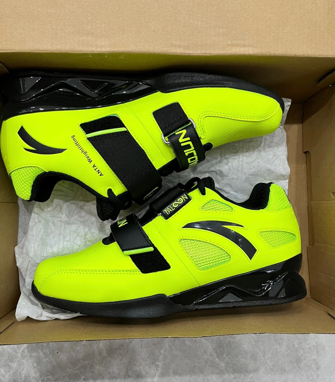 Lu Xiaojun x Anta 1 National Team Competition Training Weightlifting Shoes / Squat Shoes - Green