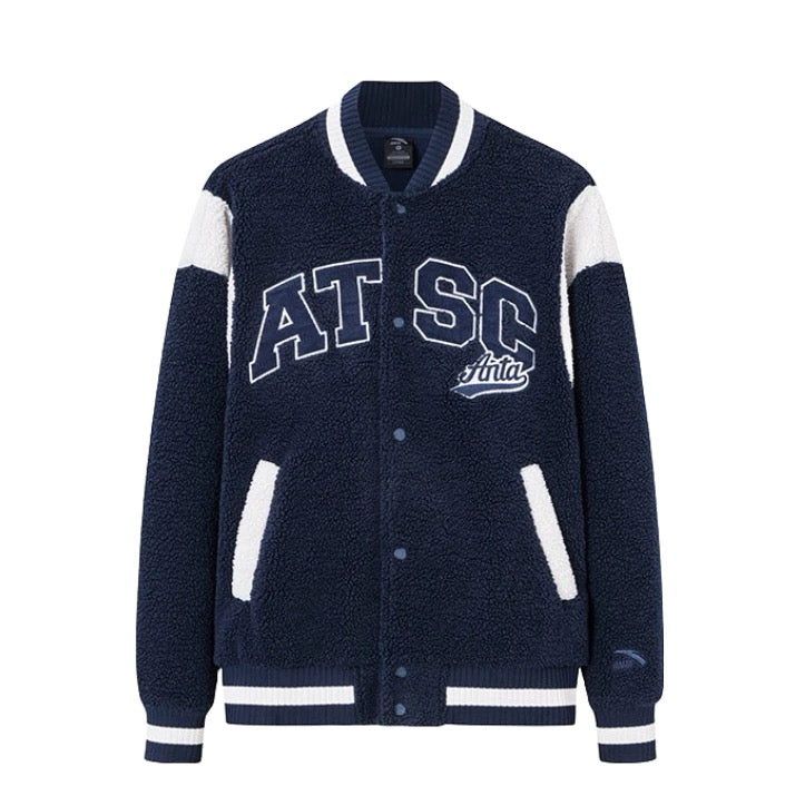 Anta Fleece Baseball Bomber Jackets